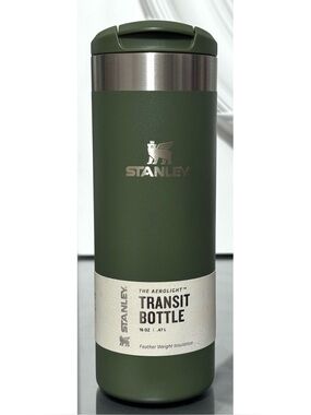 STANLEY AeroLight 16oz Transit Bottle, DRIED PINE GREEN